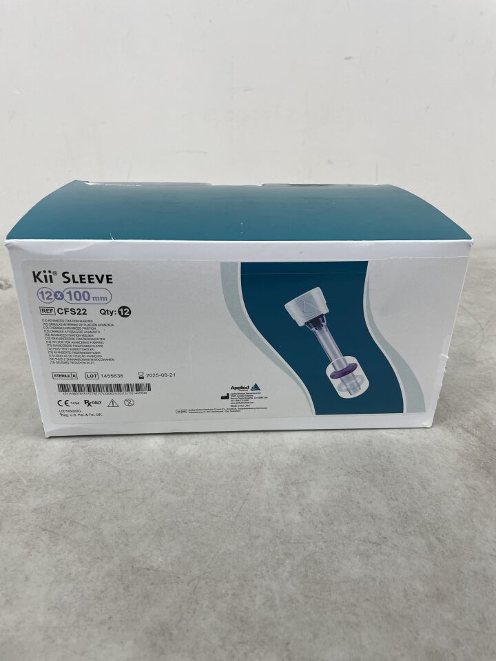 CFS22 - APPLIED MEDICAL RESOURCES - Kii Advanced Fixation Sleeve, 12 x 100 mm, (BX/6) - ( Expiry Date: 2025-06-21 )