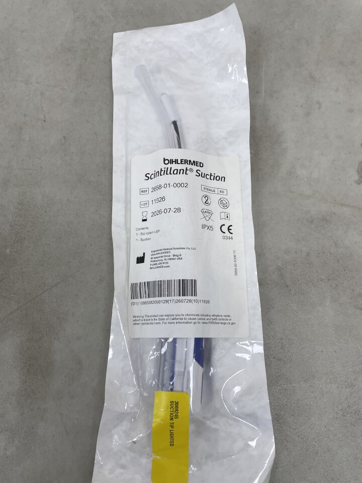 2658-01-0002 - BIHLERMED - scintillant suction , ( EA ) - ( Expiry Date : 2026-07-28 )