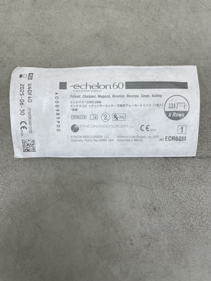 ECR60M - ETHICON - Echelon Endopath Stapler Reload, For 60 mm Endoscopic Staplers, Gray, (EA) - ( Expiry Date: 2025-06-30 )