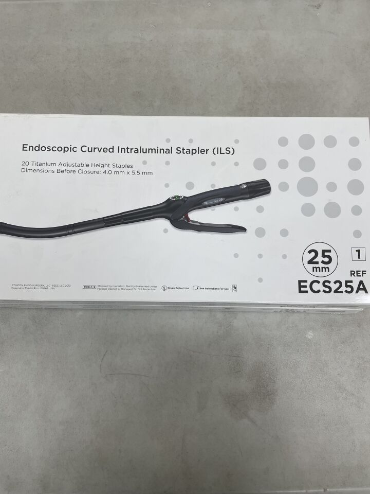 ECS25A - ETHICON - Proximate Endoscopic Curved Intraluminal Stapler, 25 mm Head Diameter, (BX/1) - ( Expiry Date: 2025-07-31 )