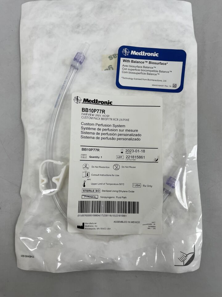 BB10P77R - MEDTRONIC - CUSTOM PERFUSION SYSTEM, Fairview Universisty Hospital, (EA) - ( Expiry Date: 2026-01-24 )