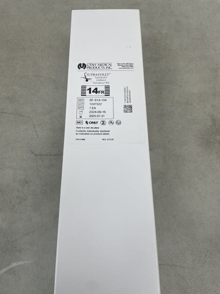 SF-S14-104 - UTAH MEDICAL - SUPRA-FOLEY Suprapubic Cath. Introducer Kit 14Fr., (BX/1) - ( Expiry Date: 2025-07-31 )