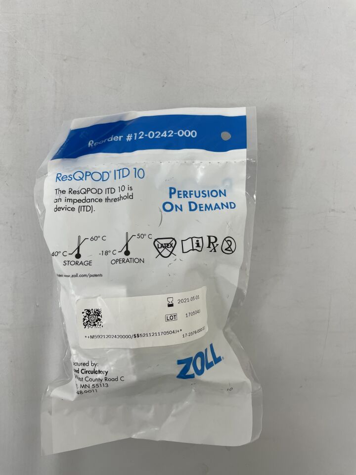 12-0242-000 - ZOLL - ResQPod ITD 10, () - ( Expiry Date: 2021-05-01 )