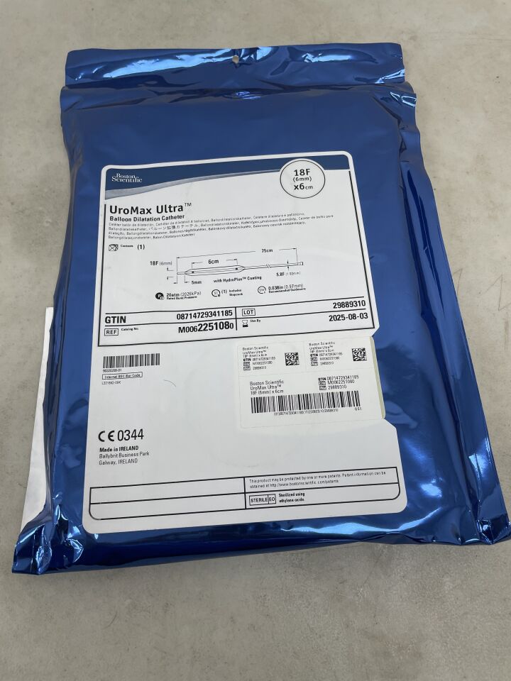 225108 - BOSTON SCIENTIFIC - UroMax Ultra Balloon Dilatation Catheter - 18Fr x 6cm, (EA) - ( Expiry Date: 2025-08-03 )