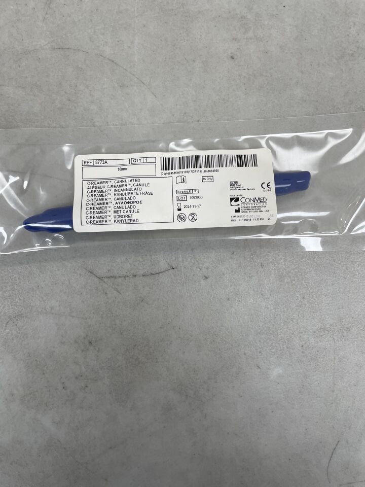 8773A - CONMED - C-Reamer Drill Bit, Short Head 10mm x 7", (EA) - ( Expiry Date: 2024-11-17 )