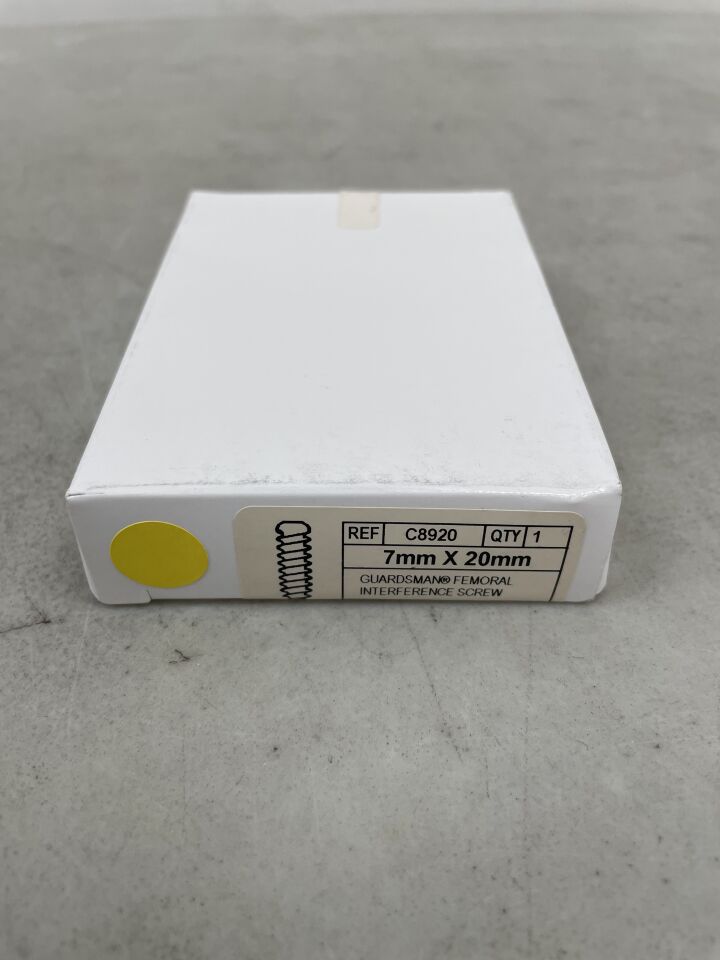 C8920 - CONMED - Guardsman Interference Screw, Tapered Tip 7mm x 20mm, (BX/1) - ( Expiry Date: 2025-03-30 )