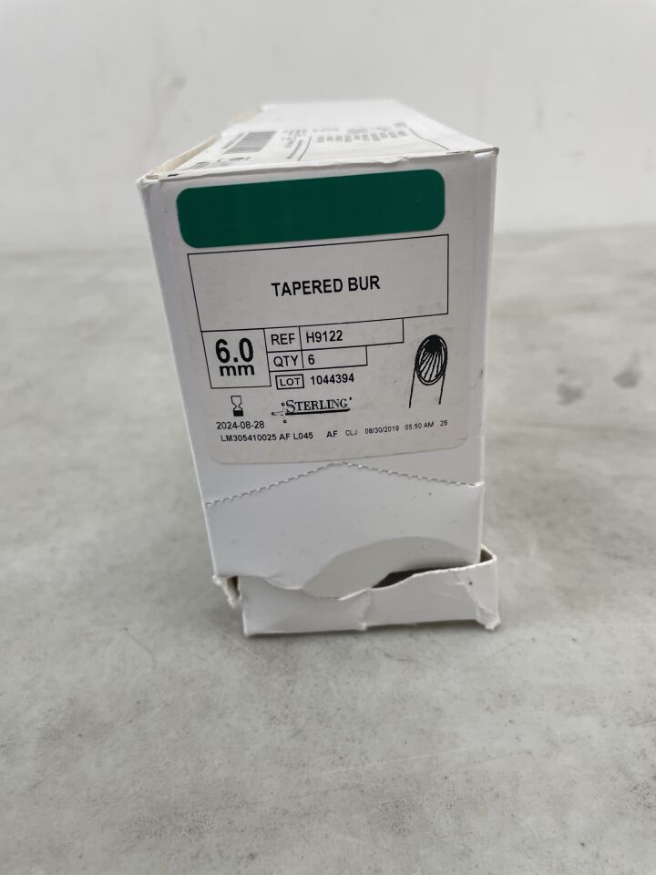H9122 - CONMED - linvatec tapered bur, 6.0mm, (BX/6) - ( Expiry Date: 2024-08-28 )