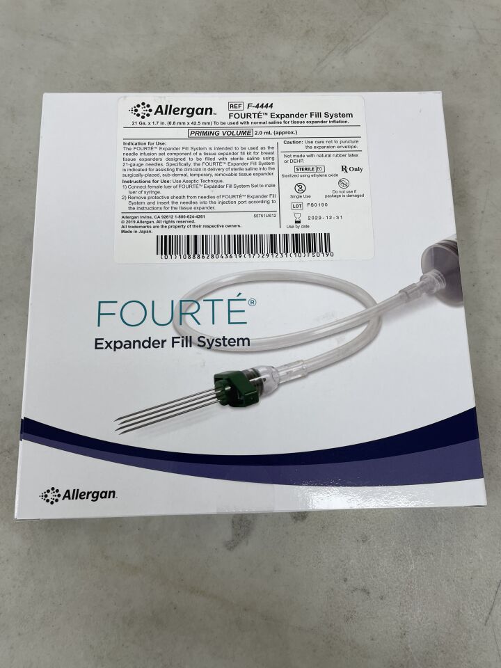 F-4444 - ALLERGAN - Natrelle Fourte Expander Fill System, 21G x 1.7 in. Needle Length, (BX/1) - ( Expiry Date: 2029-12-31 )