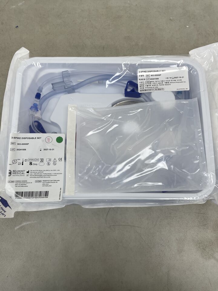 903-00006P - BELMONT - 3-Spike Disposable Set, () - ( Expiry Date: 2027-10-31 )