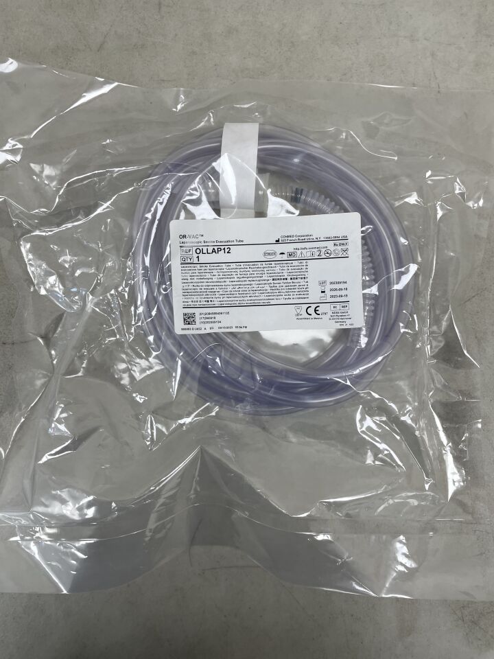 OLLAP12 - CONMED - OR-VAC Laparoscopic Smoke Evacuation Tube, (EA) - ( Expiry Date: 2026-09-18 )