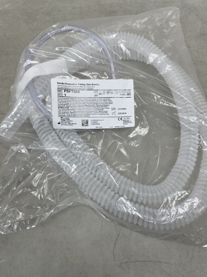 PSFTS05 - CONMED - Smoke Evacuation Tubing 7/8in x 6 ft with 7/8 in to 1/4in reducer to 1/4in x 2ft, (EA) - ( Expiry Date: 2099-12-31 )