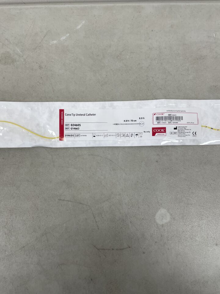G14663 - COOK - Cone Tip Ureteral Catheter 4.8F x 70cm, (EA) - ( Expiry Date: 2028-05-12 )
