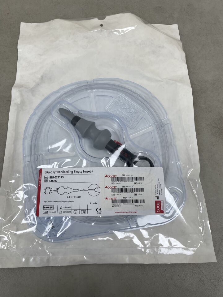 G48240 - COOK - BIGopsy Backloading Biopsy Forceps - BLB-024115 - 2.4Fr x 115cm, (EA) - ( Expiry Date: 2028-04-09 )