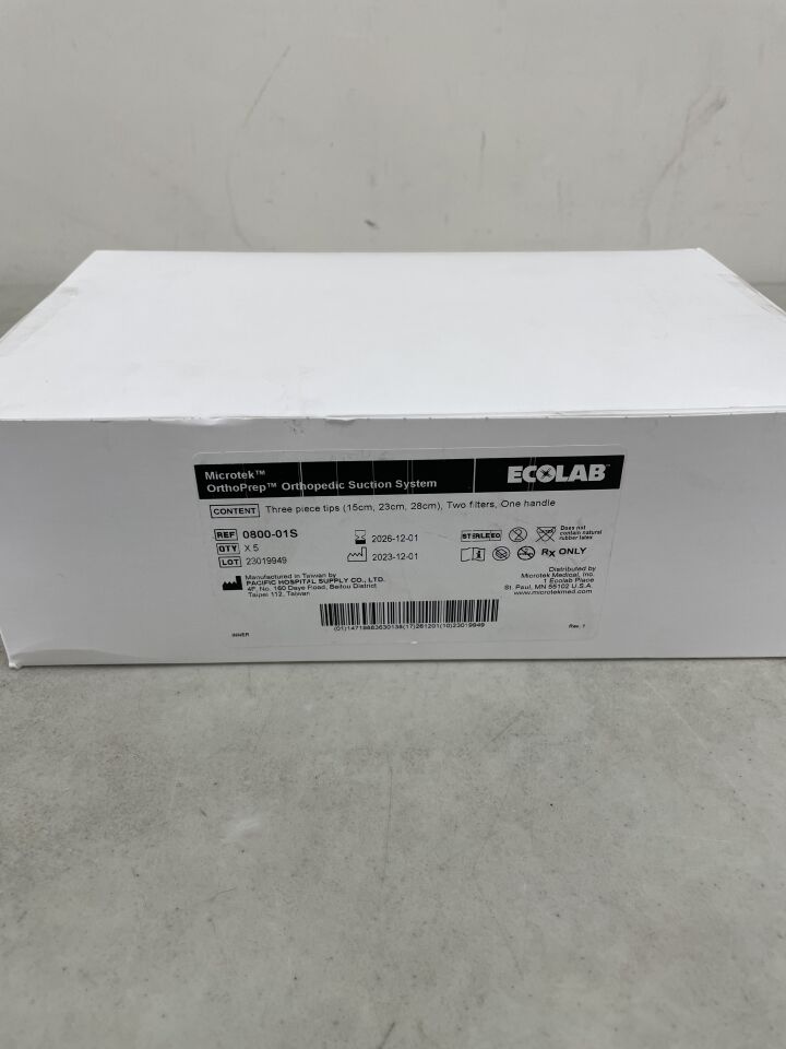 0800-01S - ECOLAB - MicroTek OrthoPrep Orthopedic Suction System, (BX/5) - ( Expiry Date: 2026-12-01 )