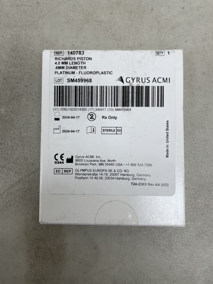 140783 - GYRUS ACMI - Richards Piston, 4 x 0.6mm, (BX/1) - ( Expiry Date: 2034-04-17 )