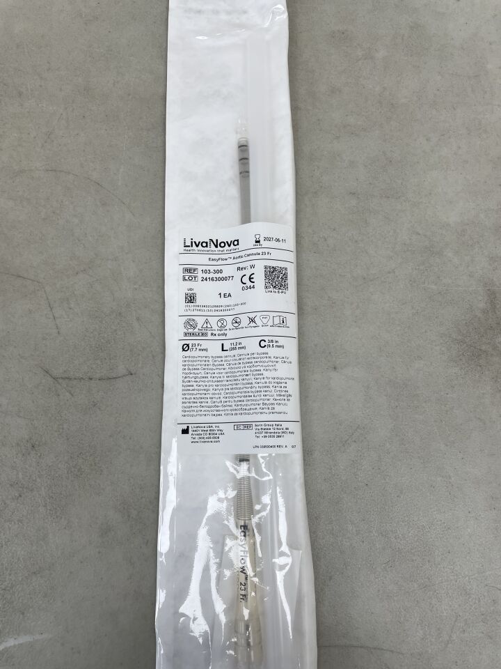 103-300 - LIVANOVA - EasyFlow MICS Arterial Cannula 23F, (EA) - ( Expiry Date: 2027-06-11 )