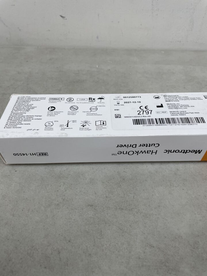 H1-14550 - MEDTRONIC - HawkOne CUTTER DRIVER, for 6 and 7 Fr HawkOne Directional Atherectomy System , ( BX/1 ) - ( Expiry Date : 2027-12-10 )