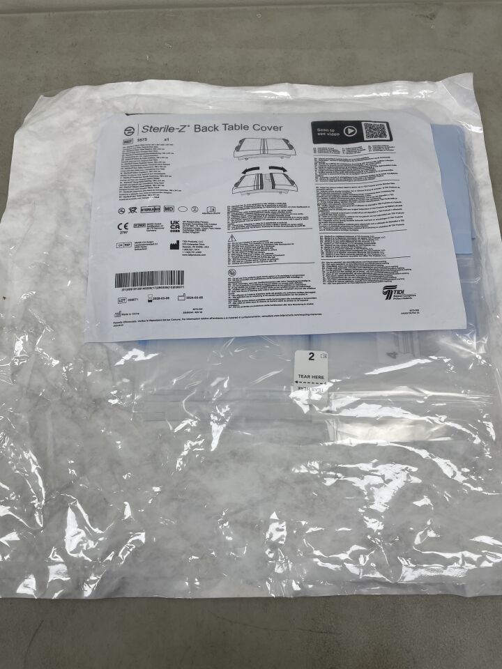 5575 - TIDI - Sterile-Z Back Table Cover Drape, (EA) - ( Expiry Date: 2029-03-05 )