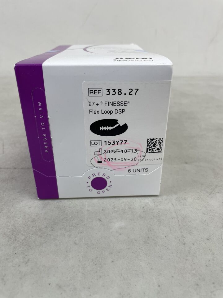 338.27 - ALCON - Grieshaber 27+ Finesse Flex Loop DSP, (BX/6) - ( Expiry Date: 2025-09-30 )