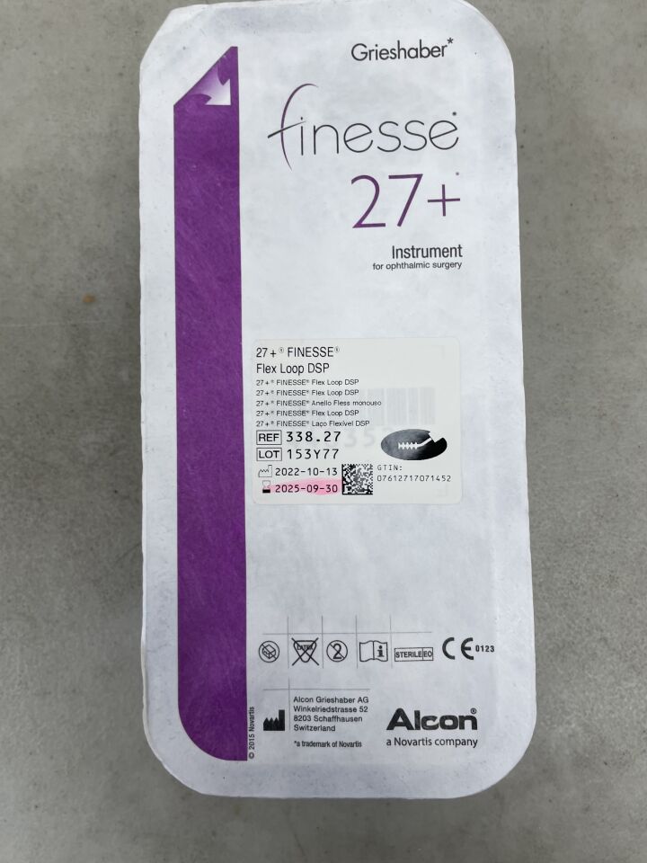 338.27 - ALCON - Grieshaber 27+ Finesse Flex Loop DSP, (EA) - ( Expiry Date: 2025-09-30 )