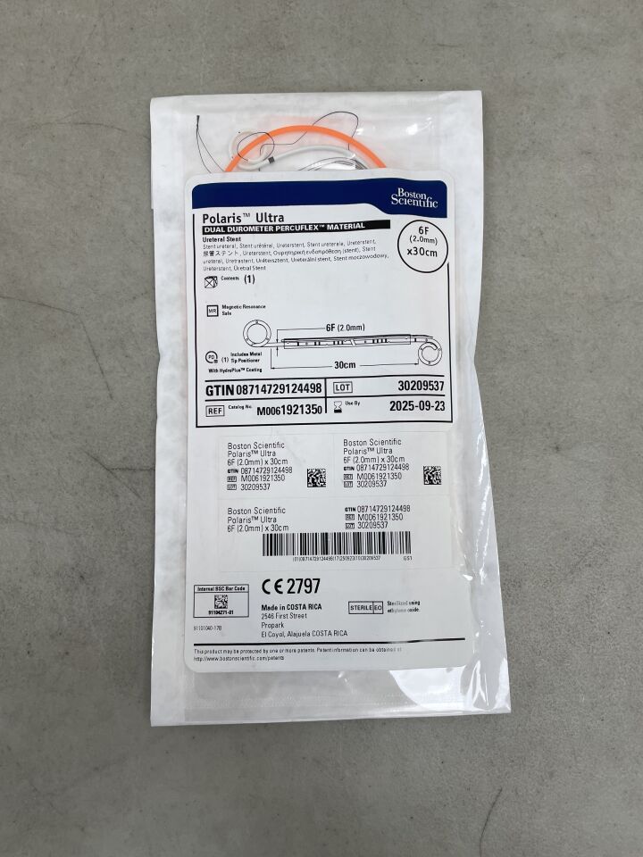 192135 - BOSTON SCIENTIFIC - Polaris Ultra Dual Durometer Percuflex Material Ureteral Stent 6F/2.0mm x 30cm, (EA) - ( Expiry Date: 2025-09-23 )