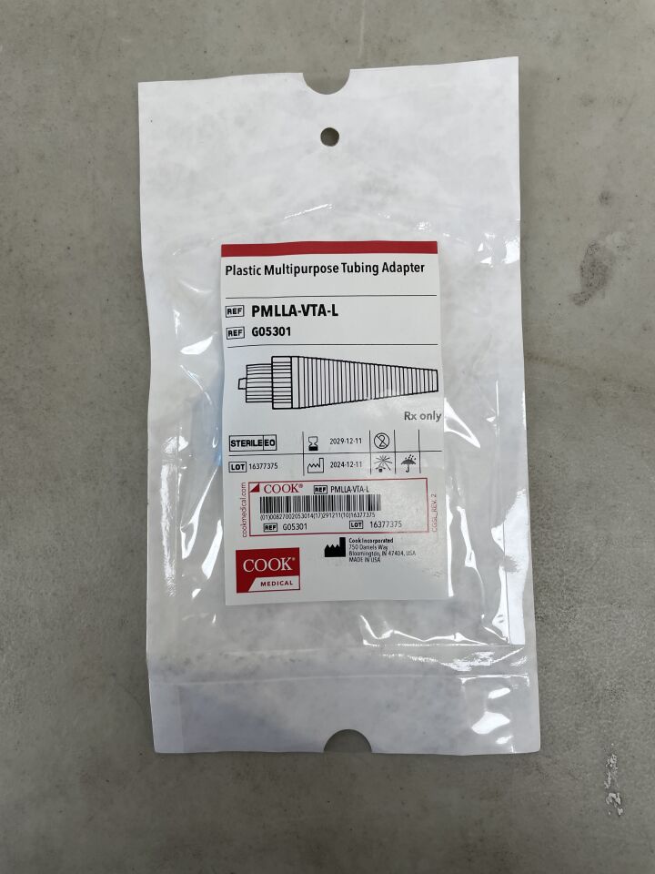 G05301 - COOK - Plastic Multipurpose Tubing Adapter, (EA) - ( Expiry Date: 2029-12-11 )