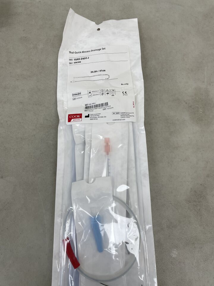 G06348 - COOK - Thal-Quick Abscess Drainage Set, 24Fr/41cm, (EA) - ( Expiry Date: 2026-04-27 )