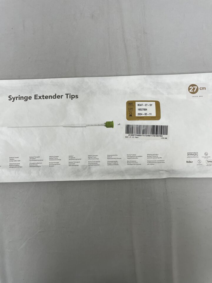BGAT-27-SY - CRYOLIFE - Syringe Extender Tips (4 Per Pack), (EA) - ( Expiry Date: 2025-07-22 )