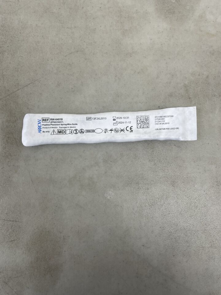 RW-04018 - TELEFLEX - Positive Placement Spring-Wire Gu, (EA) - ( Expiry Date: 2029-10-31 )