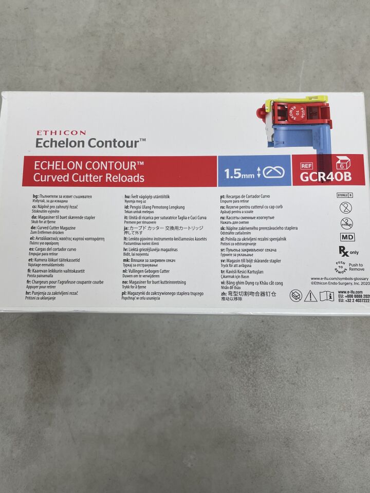 GCR40B - ETHICON - Echelon Contour Curved Cutter Reload 1.5mm, (BX/6) - ( Expiry Date: 2025-01-31 )