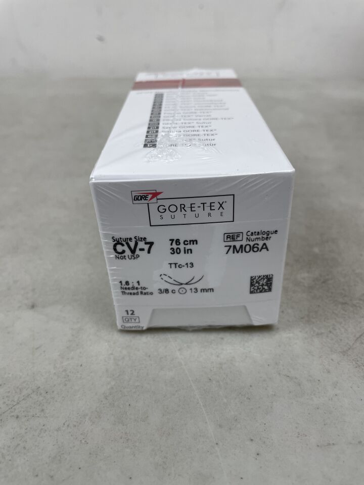 7M06A - GORE - Gore-Tex 30" TTc-13 taper, double armed - Expanded Polytetrafluoroethylene, Monofilament, Non-Absorbable, Suture, Synthetic, (BX/12) - ( Expiry Date: 2025-12-31 )