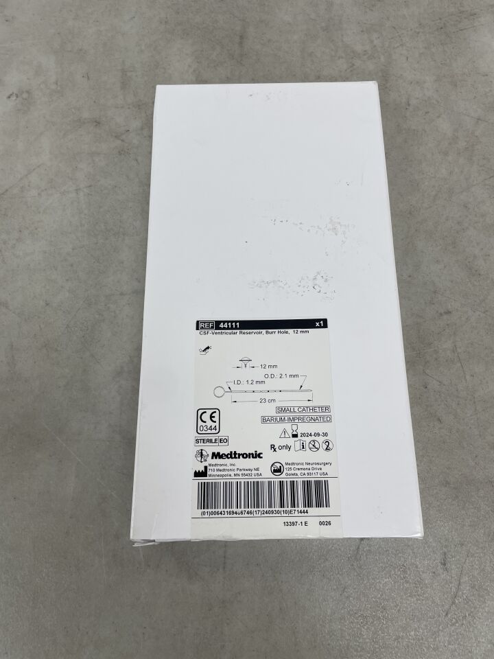 44111 - MEDTRONIC - CSF-Ventricular Reservoir, Burr Hole, 12mm, (BX/1) - ( Expiry Date: 2025-08-07 )