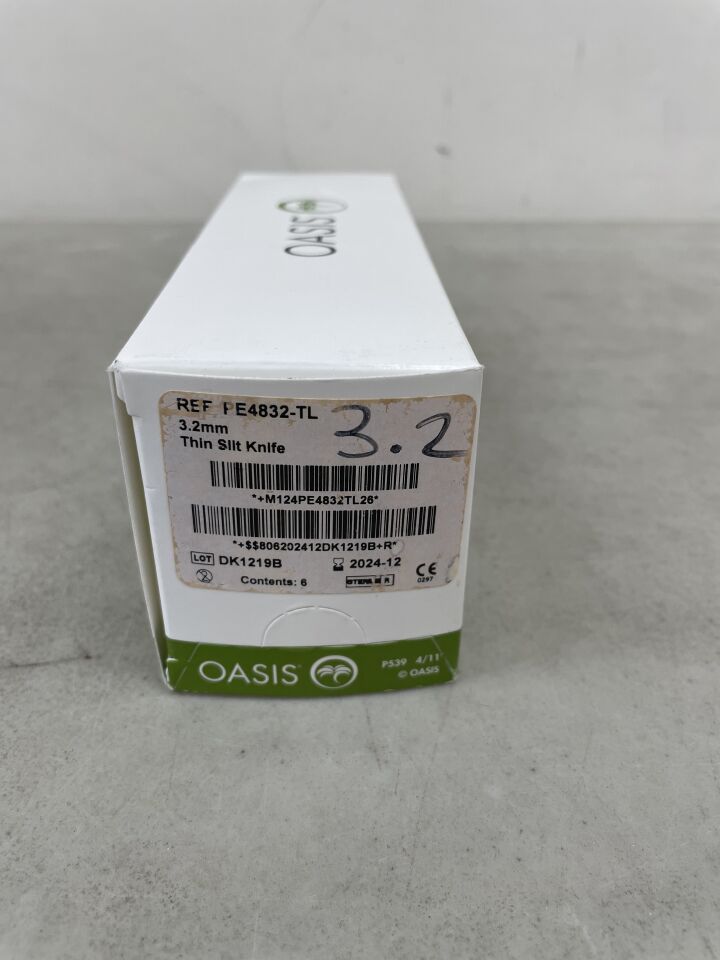 PE4832-TL - OASIS - Premier Edge 3.2mm Thin Slit Knife, Microsurgical Knife, (BX/6) - ( Expiry Date: 2024-12-19 )