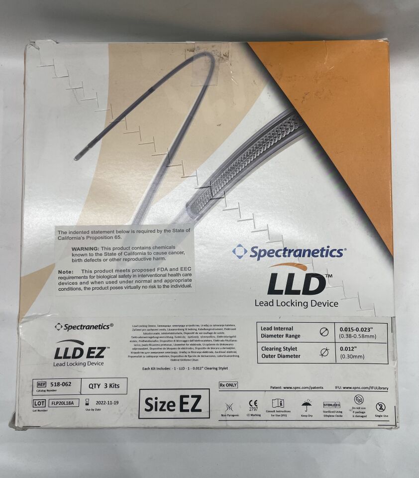 518-062 - SPECTRANETICS - LLD EZ Lead Locking Device, (BX/3) - ( Expiry Date: 2025-11-20 )