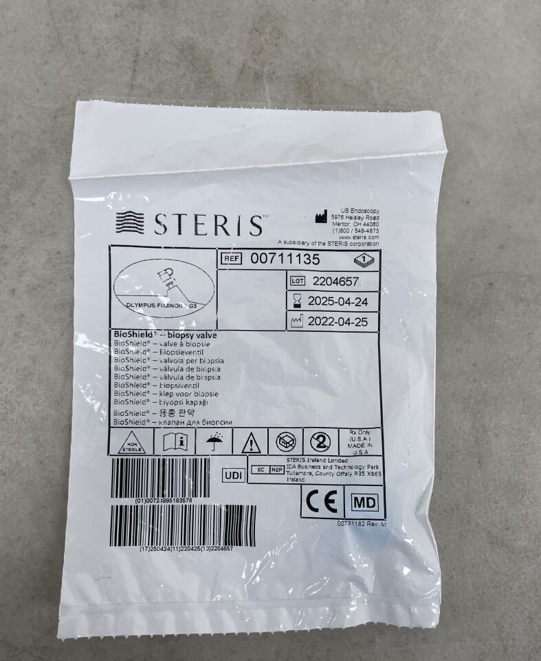 711135 - STERIS - BioShield Blue Biopsy Valve Olympus & Fujinon (G5 Series & Newer), (EA) - ( Expiry Date: 2025-04-24 )