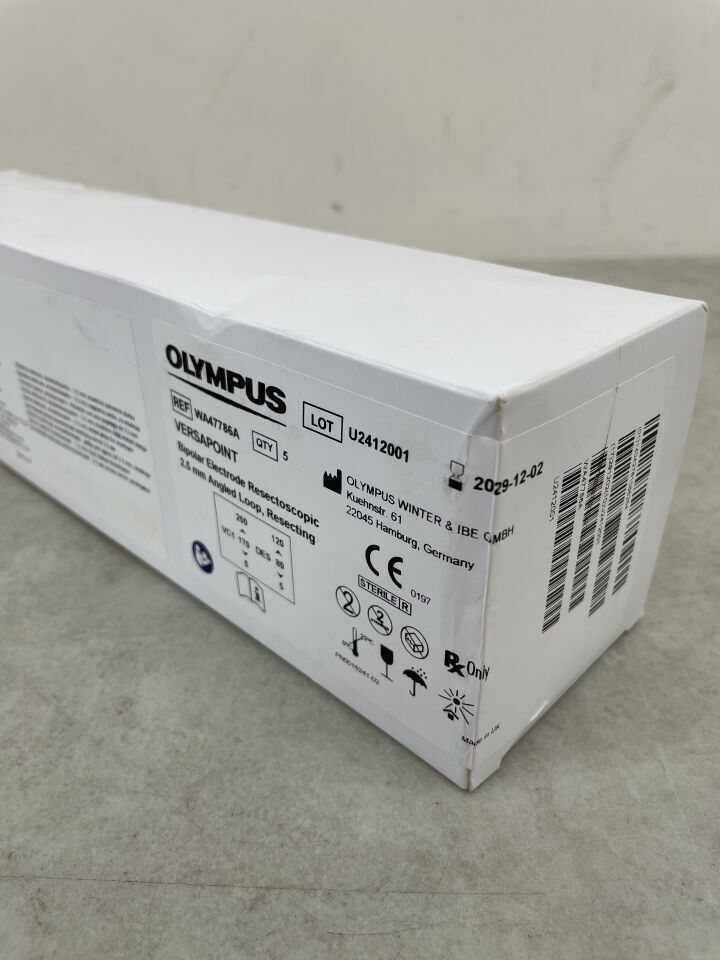 WA47786A - OLYMPUS - Versapoint Bipolar Resection Electrode, Angled Loop, 24F 2.5mm, (BX/5) - ( Expiry Date: 2029-12-02 )