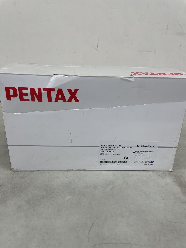 ITL-SL-US - PENTAX - Rigid Laryngoscope (NK Pblade), (BX/10) - ( Expiry Date: 2027-06-30 )