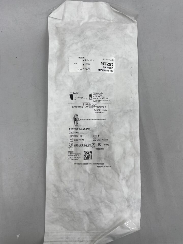 RBN-116 - RANFAC - Snarecoil Bone Marrow Biopsy Needle 11Ga x 6", (EA) - ( Expiry Date: 2027-05-04 )
