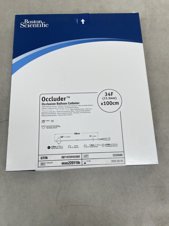 220110 - BOSTON SCIENTIFIC - Occluder Occlusion Balloon Catheter - 34Fr x 100cm, (BX/1) - ( Expiry Date: 2026-02-28 )