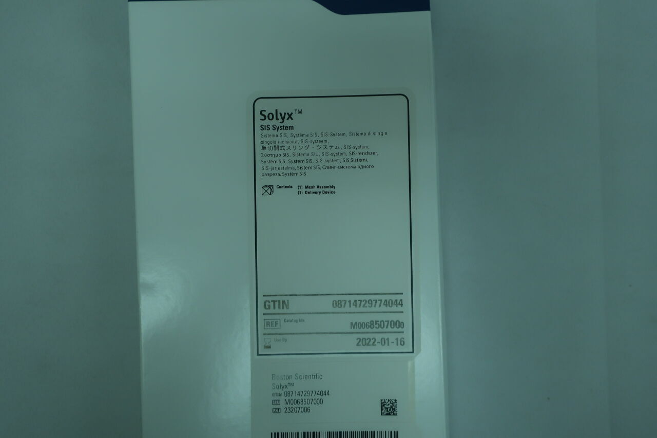 850700 - BOSTON SCIENTIFIC - solyx sis system, (BX/1) - ( Expiry Date: 2023-07-28 )