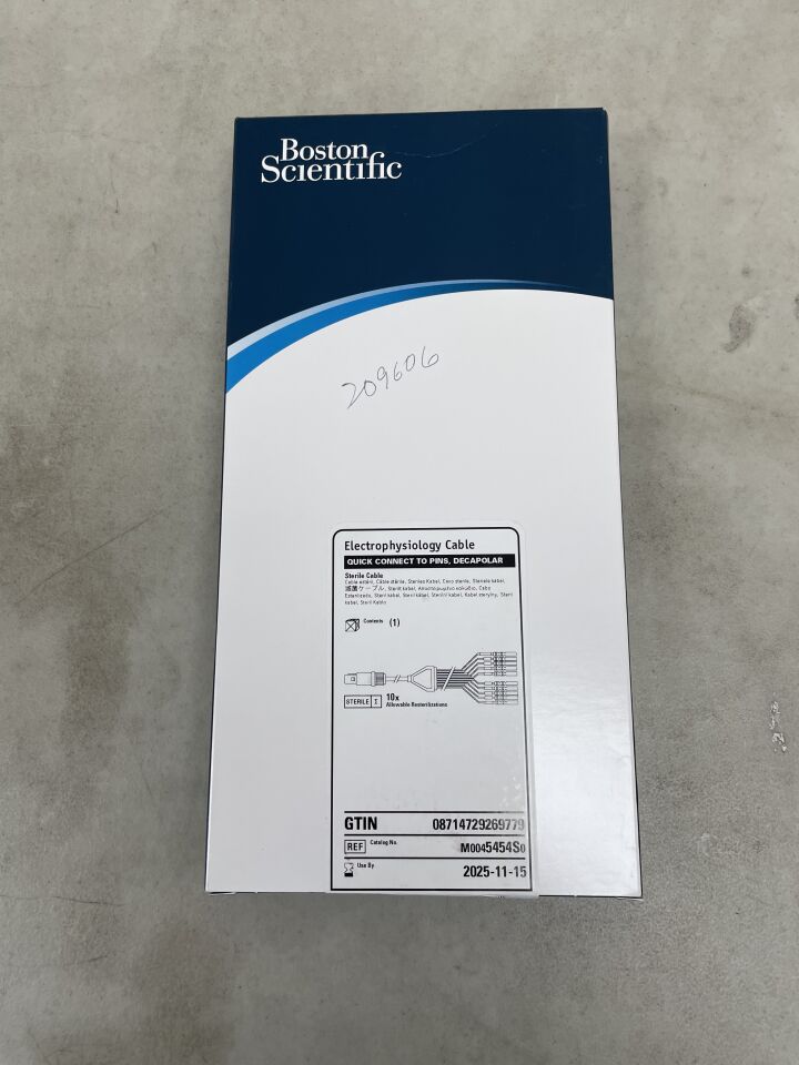 5454S - BOSTON SCIENTIFIC - Electrophysiology Cable - Quick Connect to Pins, Quadripolar, (BX/1) - ( Expiry Date: 2025-06-28 )