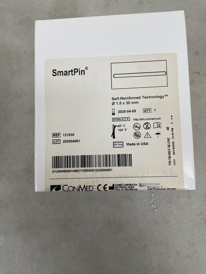 121530 - CONMED - Smart Pin, 1.5 x 30mm, (BX/1) - ( Expiry Date: 2025-12-10 )