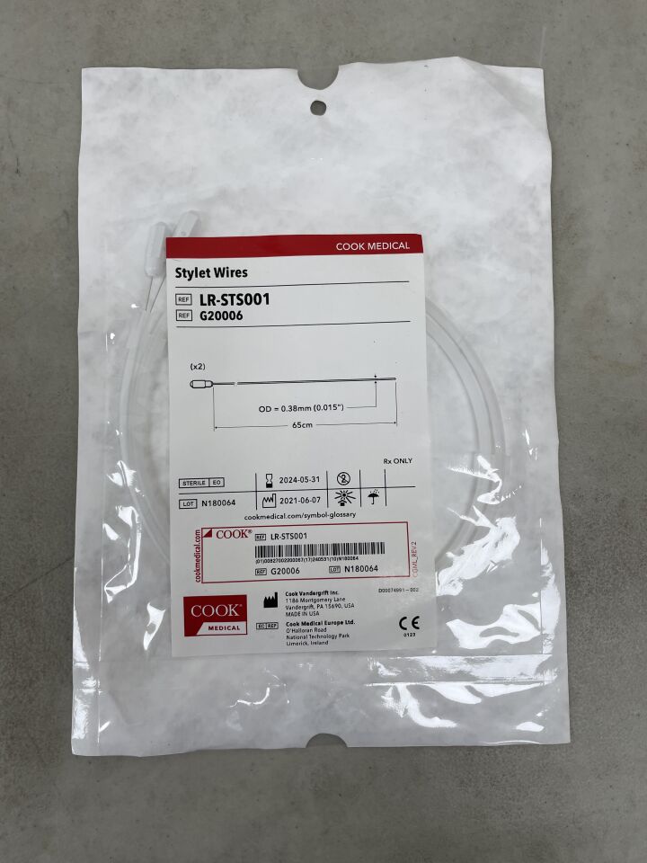 G20006 - COOK - Stylet Wire 0.015", (EA) - ( Expiry Date: 2025-12-18 )