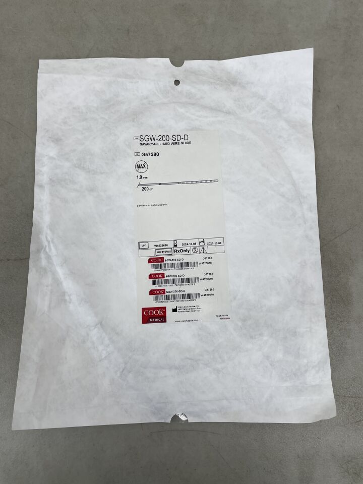 G57280 - COOK - Savary-Giliard Stainless Steel Wire Guide, 200 cm Length, (EA) - ( Expiry Date: 2026-03-08 )