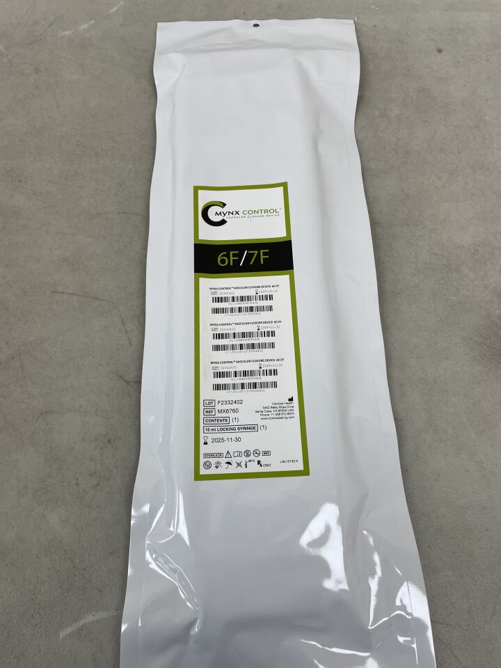 MX6760 - CORDIS - MynxGrip 6F/7F Vascular Closure Device, (EA) - ( Expiry Date: 2025-10-17 )