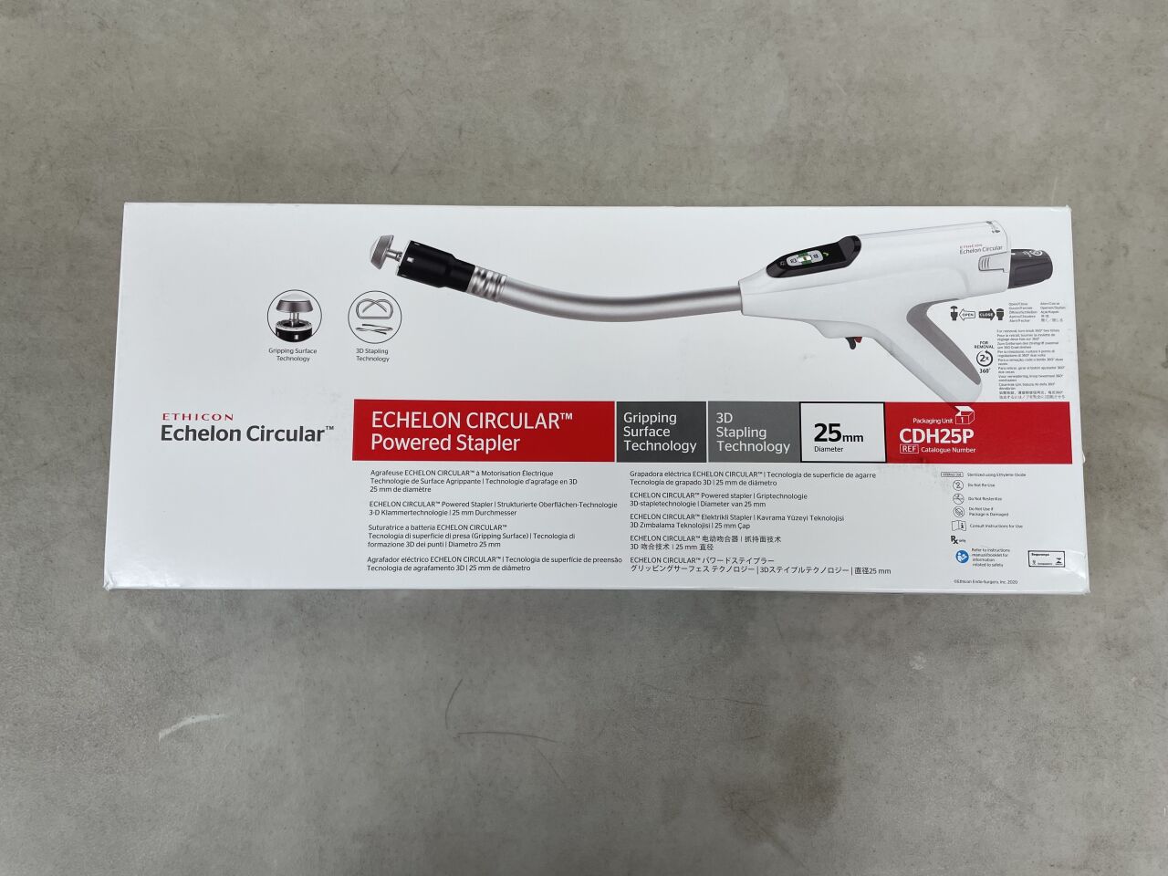 CDH25P - ETHICON - Echelon Circular Powered Stapler with Gripping Surface Technology and 3D Staples, 25 mm Size
, (BX/1) - ( Expiry Date: 2025-09-20 )