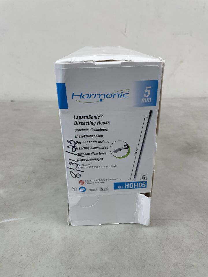 HDH05 - ETHICON - Harmonic Ultrasonic Hook Blade, 32 cm Length, (BX/6) - ( Expiry Date: 2025-12-03 )