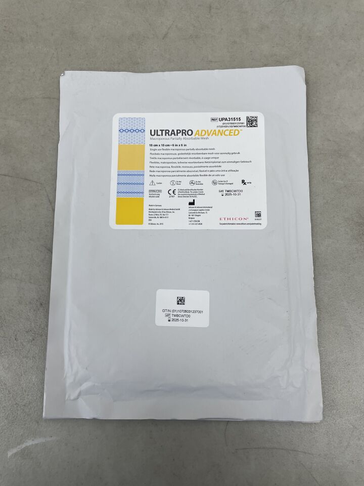 UPA31515 - ETHICON - ULTRAPRO ADVANCED, Square, 15 cm x 15 cm, (EA) - ( Expiry Date: 2025-10-02 )