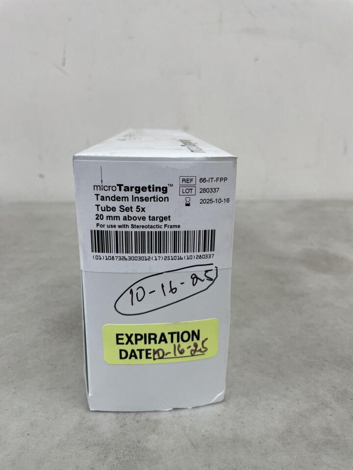 66-IT-FPP - FHC - microTargeting Tandem Insertion Tube Set, 20mm Above Target, (BX/5) - ( Expiry Date: 2026-01-11 )