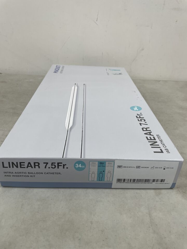 0684-00-0479-01U - MAQUET - Linear 7.5Fr , 34cc IAB Intra-Aortic Balloon Catheter and Insertion Kit, (BX/1) - ( Expiry Date: 2026-02-28 )